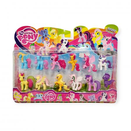 Pentru fetite - Set 12 figurine My Little Pony și Ponei Unicorni