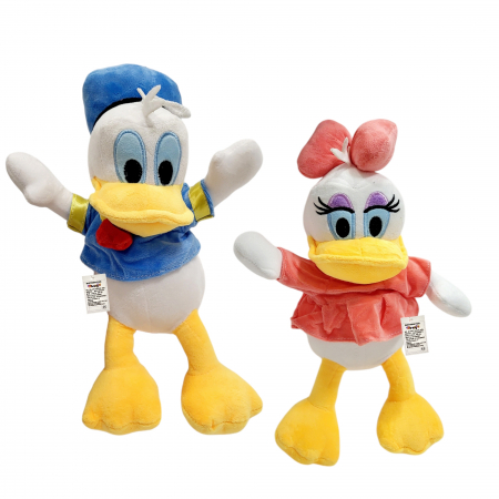 Set 2 figurine de plus Donald si Daisy Duck - 35 cm, muzicale. [1]