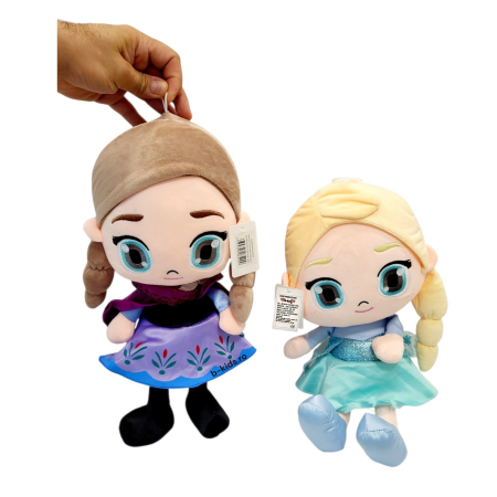 Set 2 Papusi - Jucarii de Plus Anna si Elsa -muzicale, Inspirat din Frozen (Regatul de Gheata) [1]