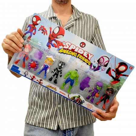 Set 7 figurine super eroi -Spidey Amazing Friends [4]