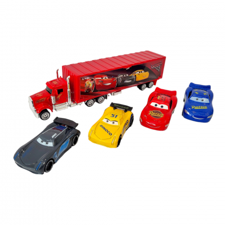 Set 5 masinute metalice - McQueen, Cars cu tir. [3]