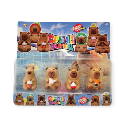 Set 4 Figurine Capybara Splat Ball [2]