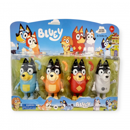 Set 4 figurine mari Bluey, diferite personaje [2]