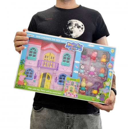 Set mare cu 8 figurine Peppa Pig,  castel si accesorii [4]
