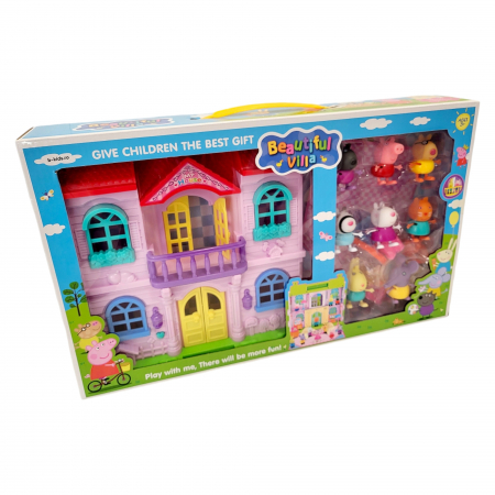 Set mare cu 8 figurine Peppa Pig,  castel si accesorii [2]