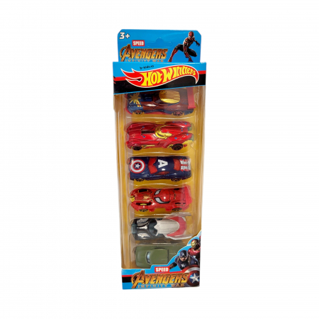 Set 6 masinute metalice, Hot Winners - Avengers [4]