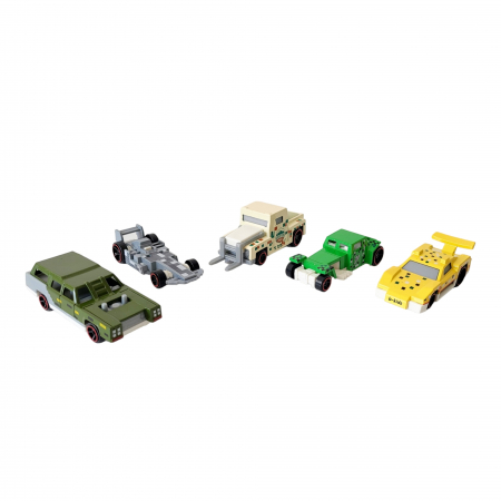 Set 5 masinute - metalice, tip Minecraft. [2]