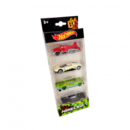 Set 4 masinute - metalice, Hot Wheel ,Minecraft [2]