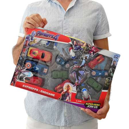 Set 14 masinute Avengers 4 din plstic. [4]