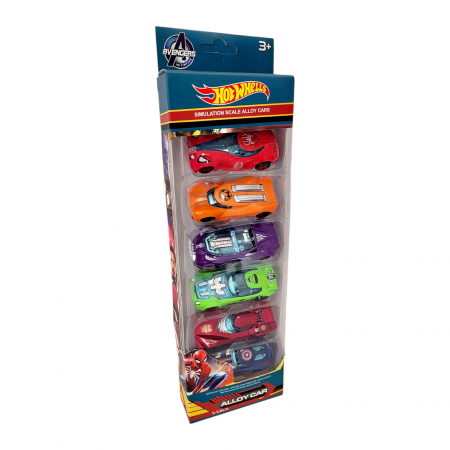 Set 6 masinute metalice, Hot Whells - Super Hero [2]