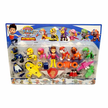 Set Meet Paw Patrol, 7 figurine + 7 masinute, Patrula Catelusilor [3]