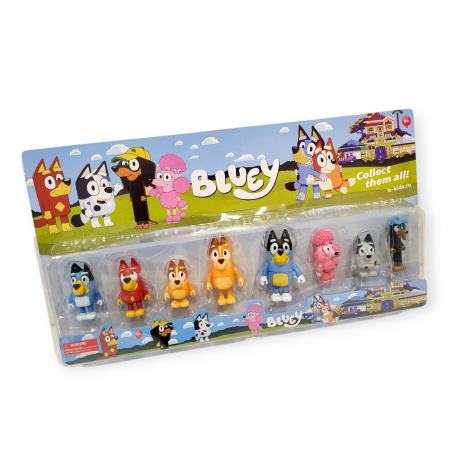 Figurine - Set 8 figurine Bluey cu diferite personaje