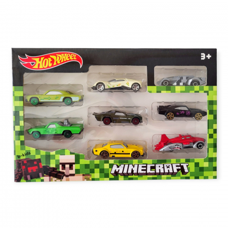 Set 8 masinute, Metalice, tip Minecraft [4]
