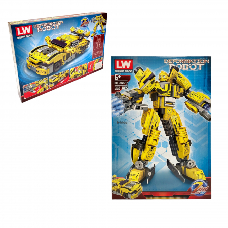 Set constructie - Robot Transformers - 2 in 1 - Bumblebee, 332 piese [4]