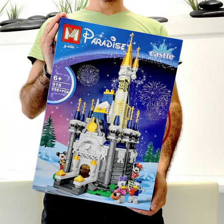 Set constructie tip lego, Paradise Castele, Disneland, 556 piese, 6+ [3]