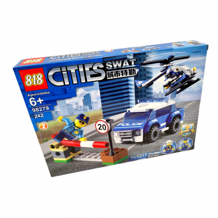Lego/jocuri constructii - Set constructie tip Lego - Cities Swat, Police, no.2, 242 piese