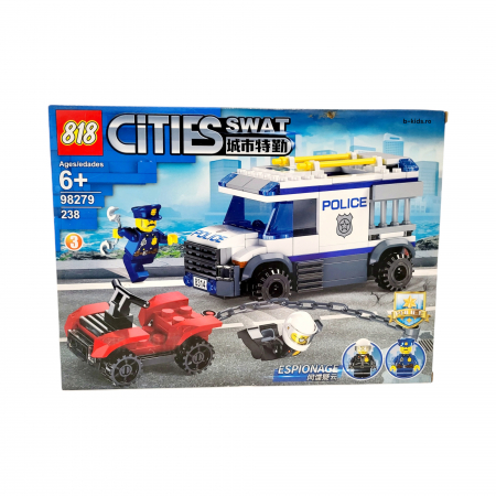 Lego/jocuri constructii - Set constructie tip Lego - Cities Swat, no.3, 238 piese