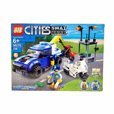 Set constructie tip Lego - Cities Swat, Police, no.4, 236 piese [3]