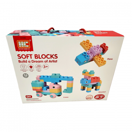 Set constructii - Soft Blocks, 56 pcs [1]