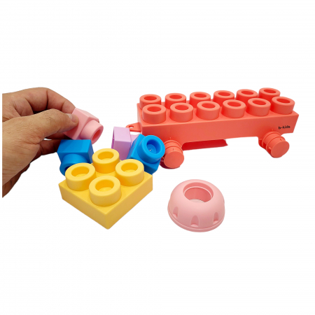 Set constructii - Soft Blocks, 56 pcs [5]