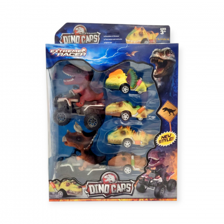 Pentru baieti - Set cu 6 Dinozauri, Multicolor