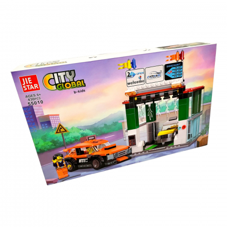 Set de constructie mare tip lego, Spalatorie Auto, 430 piese, 6+ [3]