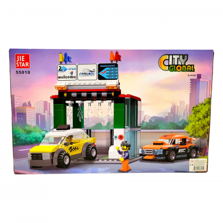 Set de constructie mare tip lego, Spalatorie Auto, 430 piese, 6+ [2]
