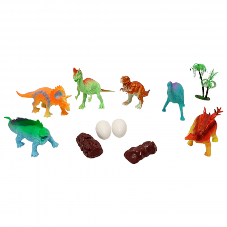 Set diverse figurine dinozauri cu accesori, colorati [2]