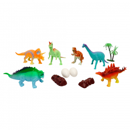 Set diverse figurine dinozauri cu accesori, colorati [4]