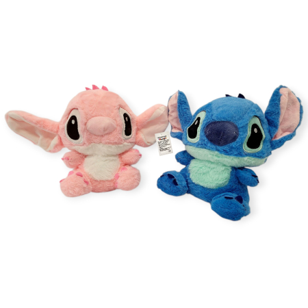 Plusuri - Set doua Jucari de plus Angel Stitch & Zenuk Stitch personaj din Lilo Stitch,  18 cm