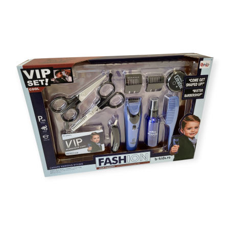 Diverse - Set Frizerie "VIP Set Cool" – Micul Stilist Fashion, masina de tuns cu baterii
