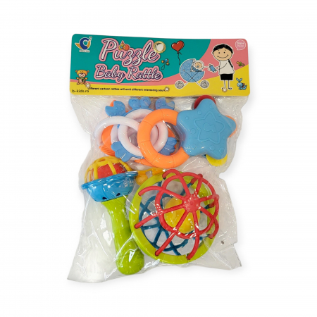 Articole bebelusi - Set jucarii zdranganele bebe, Baby Rattle, 6 jucarii