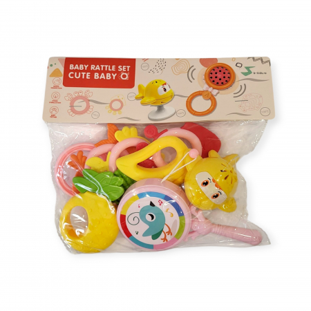 Articole bebelusi - Set jucarii zdranganele bebe, Cute Baby, 7 jucarii