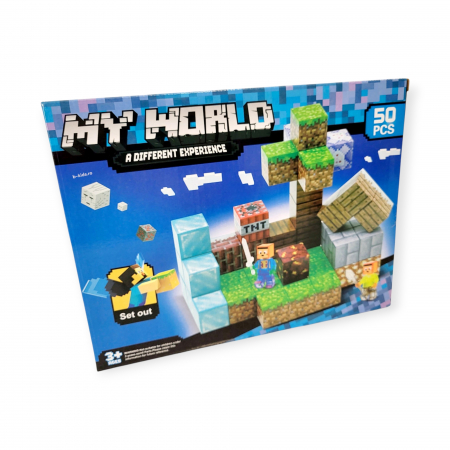 Noutati - Set Magnetic My World – 50 piese + 2 figurine