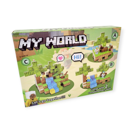 Set Magnetic My World – 53 piese + 2 figurine [1]
