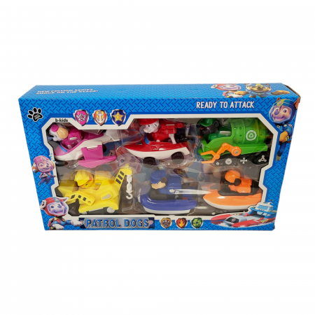 Set mare , 6 masini + 6 figurine - Patrula Catelusilor [2]