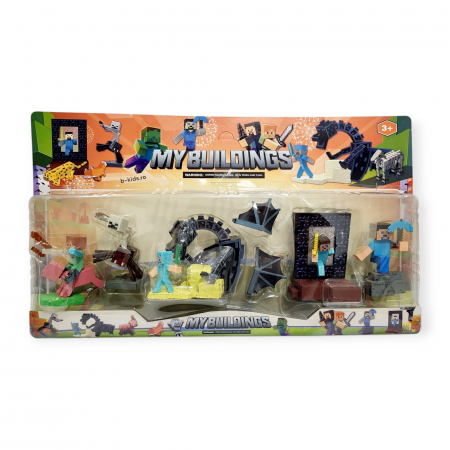 Noutati - Set mare cu diferite figurine, dragon, Minecraft