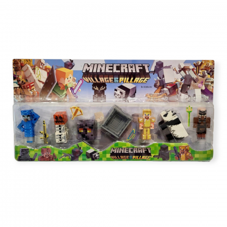 Noutati - Set mare cu diferite figurine in forma de animale si accesorii, Minecraft