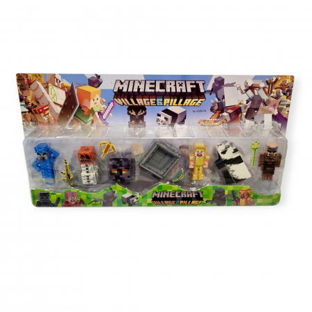 Set mare cu diferite figurine in forma de animale si accesorii, Minecraft [2]