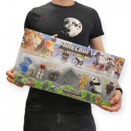 Set mare cu diferite figurine in forma de animale si accesorii, Minecraft [4]