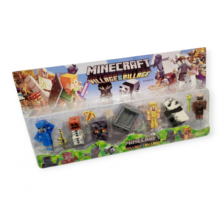 Set mare cu diferite figurine in forma de animale si accesorii, Minecraft [1]