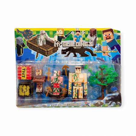 Set cu diferite figurine si accesorii, Minecraft [1]