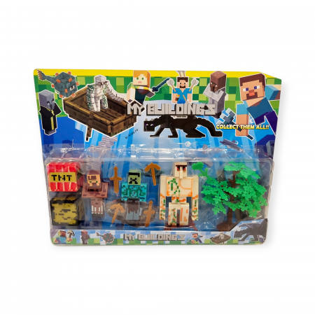 Noutati - Set cu diferite figurine si accesorii, Minecraft