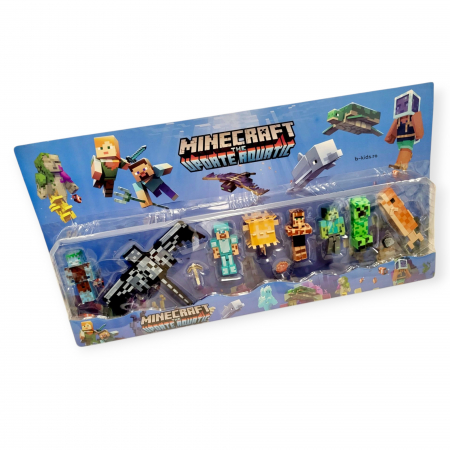 Set mare cu diferite figurine, personaje marine si accesorii Minecraft [1]