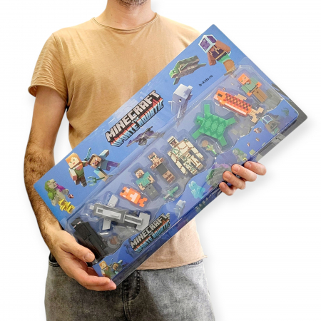 Set mare cu diferite figurine, personaje marine si accesorii Minecraft [2]