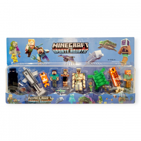 Noutati - Set mare cu diferite figurine, personaje marine si accesorii Minecraft