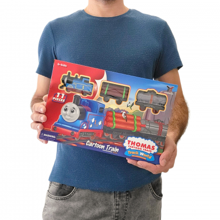 Set trenulet Thomas cu 2 vagoane plus sine ( 11 piese ) [5]