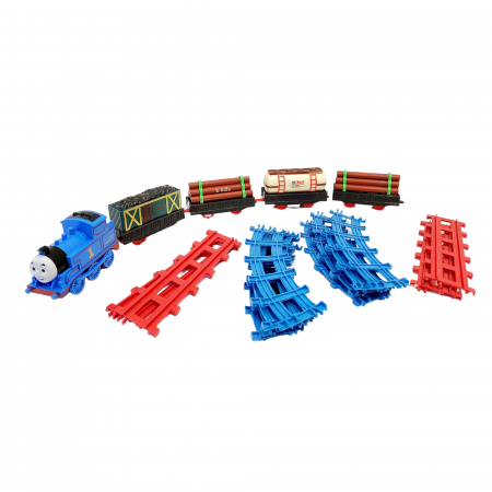 Set mare, trenulet Thomas cu 4 vagoane plus sine ( 17 piese ) [4]