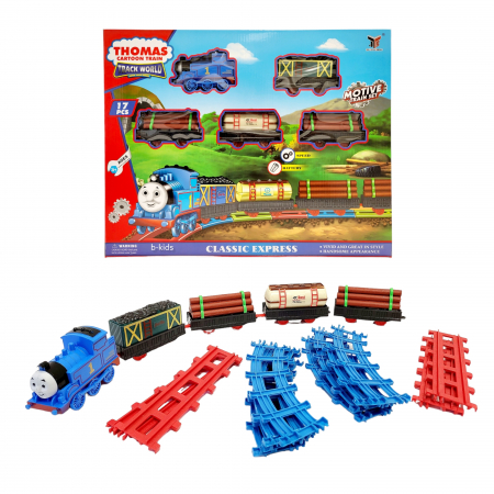 Set mare, trenulet Thomas cu 4 vagoane plus sine ( 17 piese ) [2]