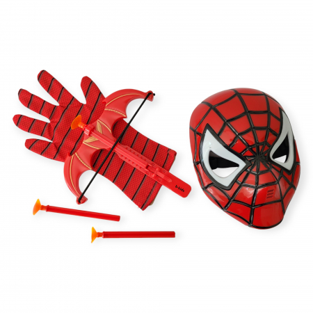 Seturi arme - Set masca cu lumini si lansator Spiderman